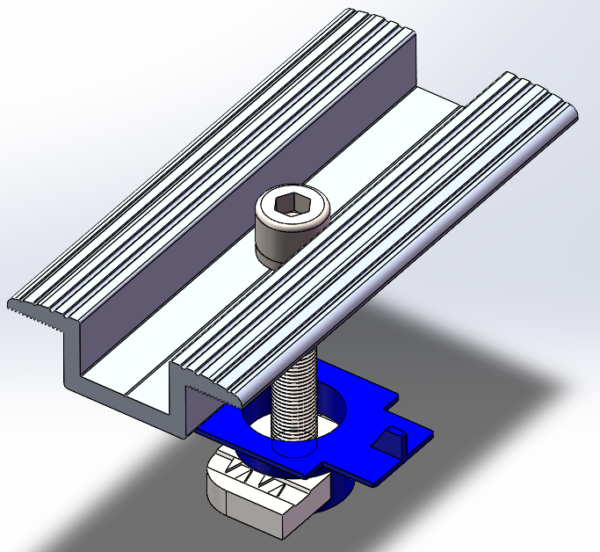 PV Panel Clamp for C Chanel Rail - Image 2