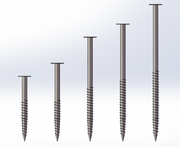 Hot-Dipped Galvanized Flange Type ground screw 76mm Diameter